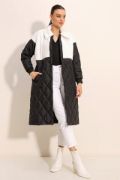 5185 Uzun Oversize Şişme Mont - Beyaz resmi
